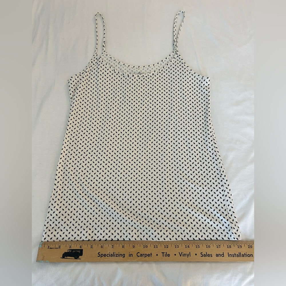 LOFT off-white and black patterned camisole - Picture 7 of 10